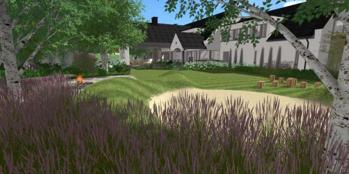 projektování zahrad praha, návrh zahrady praha, zahradní architekt praha, velká zahrada u jezera